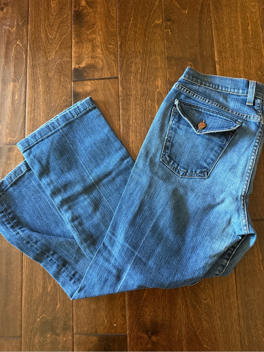 Lucky Brand Medium Blue Flare Jeans